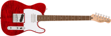 Load image into Gallery viewer, Squier Affinity Series® Telecaster® FMT SH, Laurel Fingerboard, White Pickguard, Crimson Red Transparent