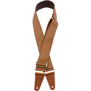 Load image into Gallery viewer, Fender Tooled Leather Guitar Strap, Brown, 2"
