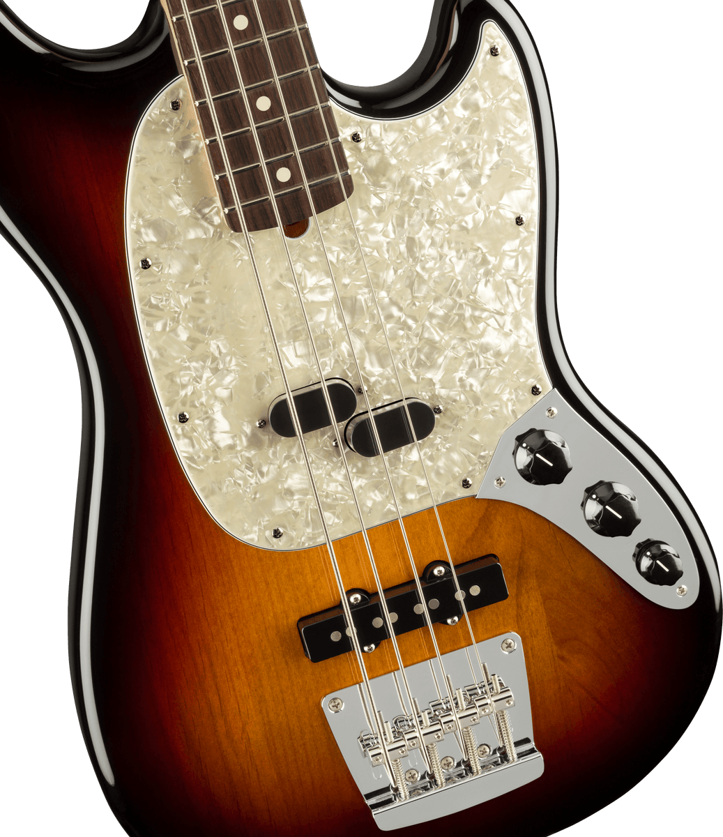 Fender American Performer Mustang Bass, 3-Color Sunburst – Music World