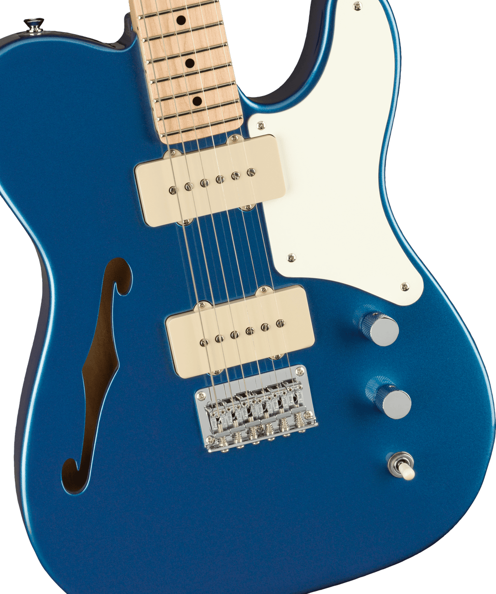 Squier Paranormal Cabronita Thinline Telecaster, Lake Placid Blue
