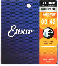 Load image into Gallery viewer, Elixir Nanoweb Electric 9-42 Super Light