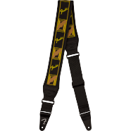 Load image into Gallery viewer, Fender Swell™ Neoprene Strap, Black/Yellow/Brown Mono, 2.5&quot;
