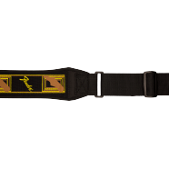 Load image into Gallery viewer, Fender Swell™ Neoprene Strap, Black/Yellow/Brown Mono, 2.5&quot;
