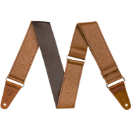 Fender Tooled Leather Guitar Strap, Brown, 2