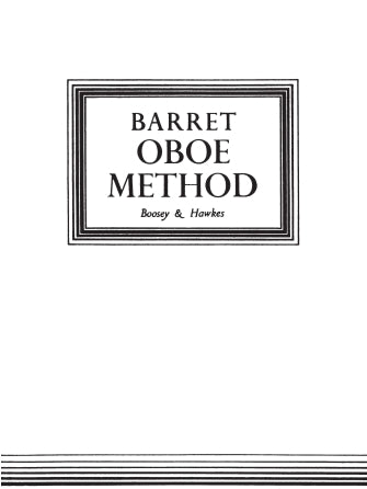 Barret Oboe Method - Boosey & Hawkes Chamber Music Softcover