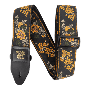 Ernie Ball Classic Jacquard Guitar Strap/Bass Strap - Tangerine Blossom