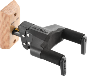 Hercules GSP38WB PLUS - Auto Grip System (AGS) Guitar Hanger, Wood Base, Short Arm
