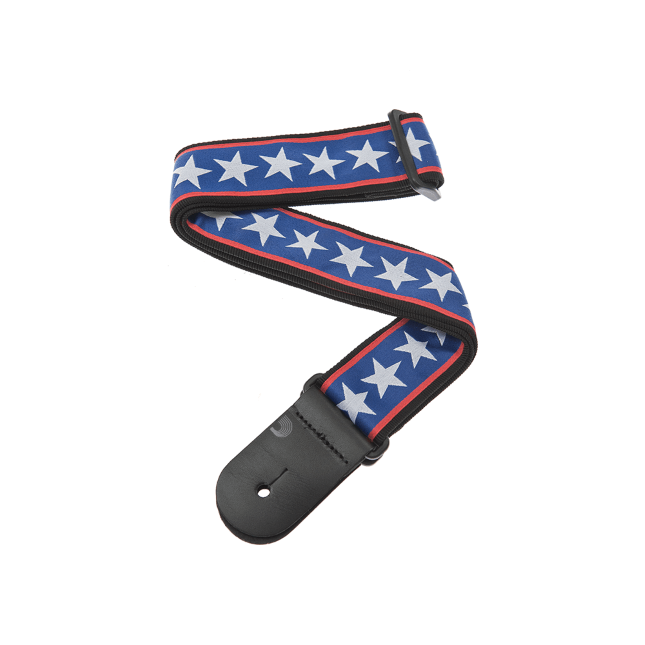 D'Addario Woven Guitar Strap, Stars & Stripes