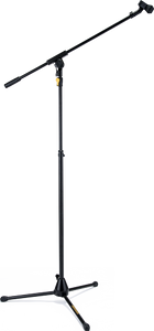 Hercules MS631B PLUS - Tripod Microphone Stand W/ BOom & Mic Clip & EZ Grip Height Adjustment