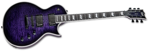 LTD EC-1000, Quilted Maple, See Through Purple Sunburst