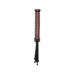 D'Addario Woven Banjo Strap, Hootenanny, Red and Silver