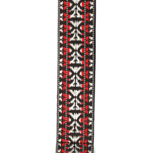 Load image into Gallery viewer, D&#39;Addario Woven Banjo Strap, Hootenanny, Red and Silver
