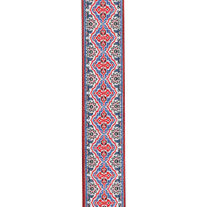 D'addario Eco Persian Woven Guitar Strap, White
