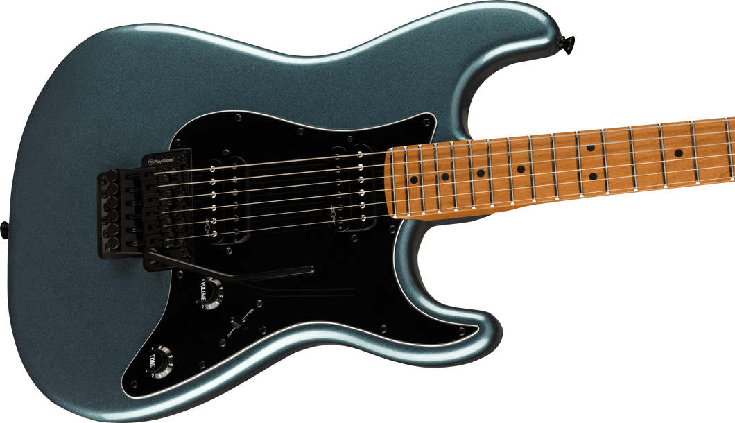 Squier Contemporary Stratocaster HH FR, Gunmetal Metallic w/ Roasted Maple Fretboard