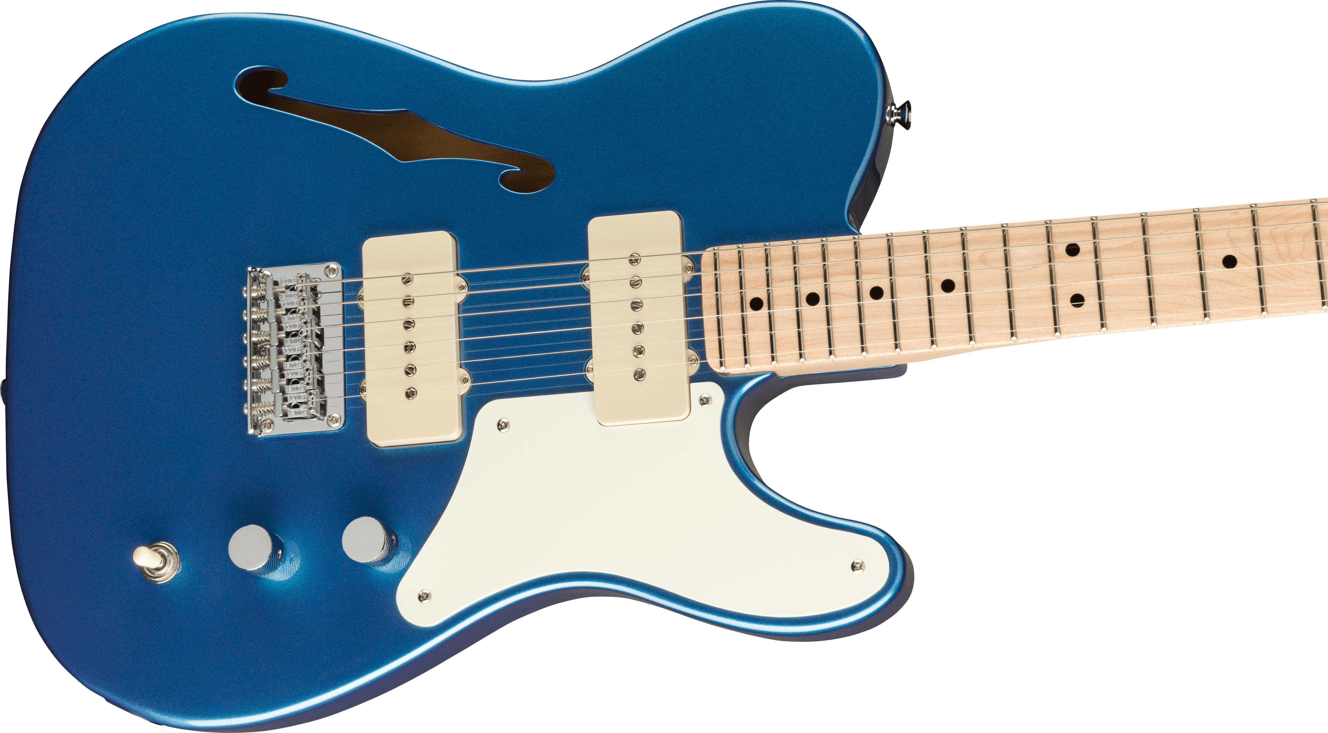 Squier Paranormal Cabronita Thinline Telecaster, Lake Placid Blue