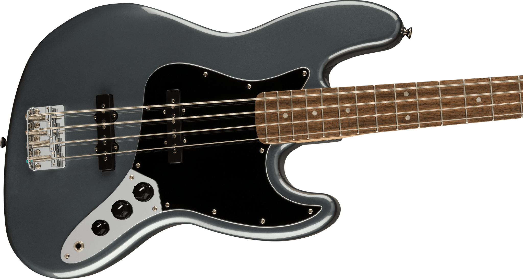 Squier Affinity Jazz Bass, Charcoal Frost Metallic – Music World