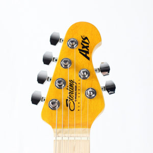 Sterling by Music Man Flamed Maple Axis, Transparent Gold