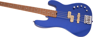 Charvel Pro-Mod San Dimas Bass PJ IV, Mystic Blue w/ Caramelized Maple Fretboard