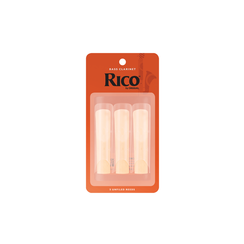 Rico Bass Clarinet Reeds, 3-Pack