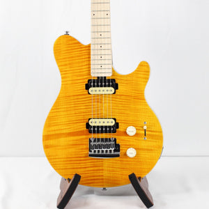 Sterling by Music Man Flamed Maple Axis, Transparent Gold