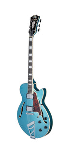 D'Angelico Premier SS Semi-Hollow w/ Stairstep Bridge, Ocean Turquoise