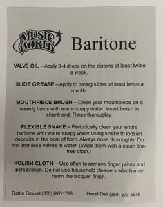 Baritone Horn Care Kit