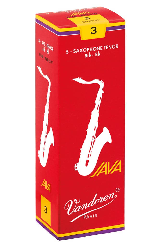 Vandoren Java (Red - Filed) Tenor Saxophone Reeds, Box of 5