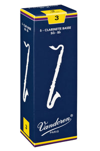 Vandoren Traditional Bass Clarinet Reeds, Box of 5